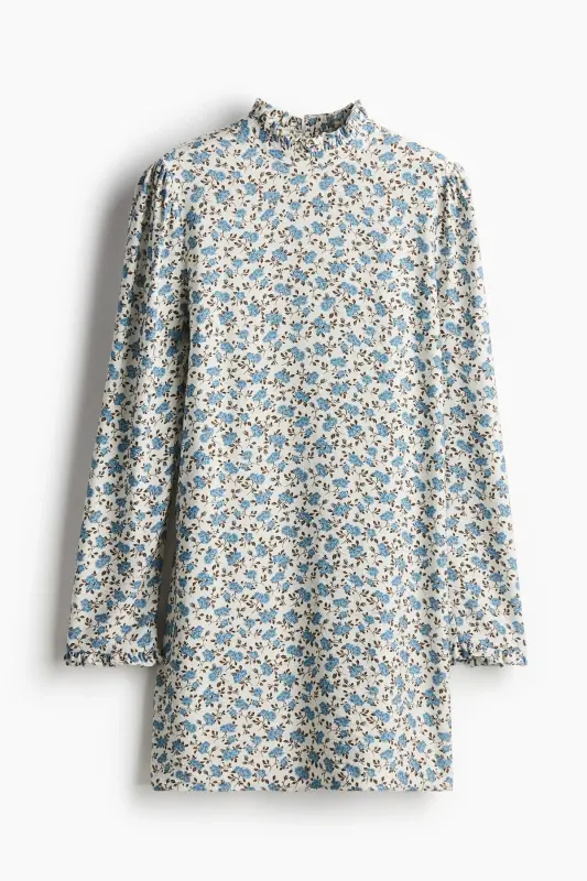 Платье из джерси с оборками. - H&M