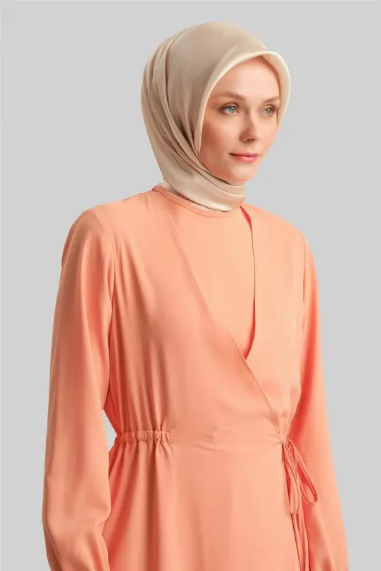 Платье-конверт Armine Ort9230 Персиковый - 3