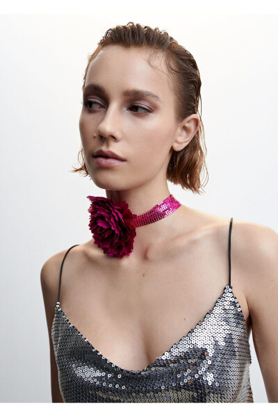 Платье-конверт с пайетками - 5