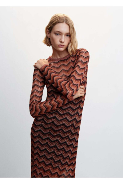 Платье Lurex Knit - MANGO