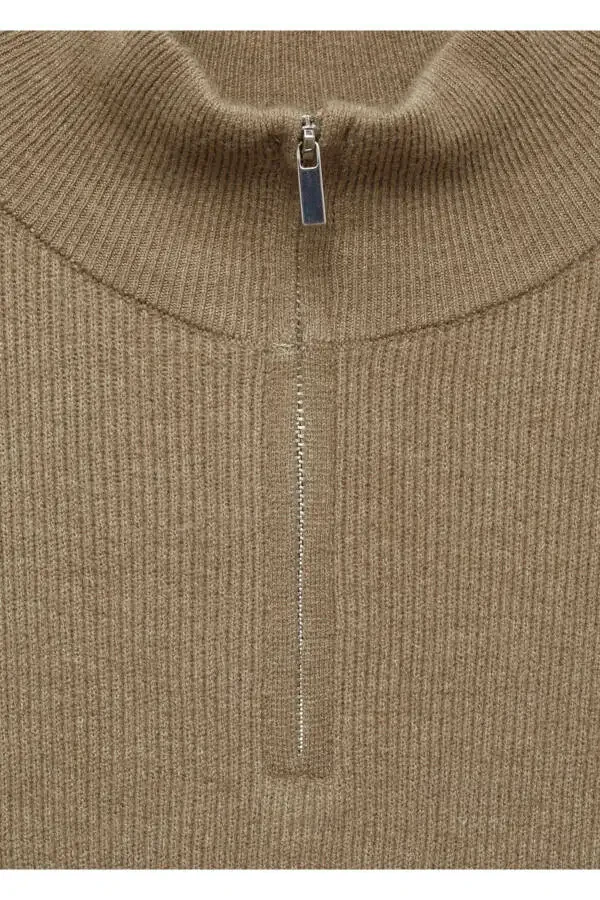 Платье на молнии с узлом - 6