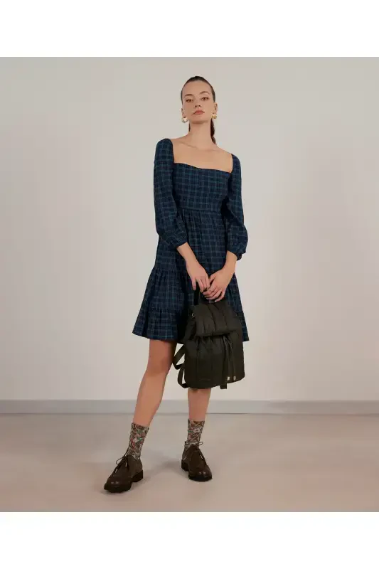 Платье с деталями из гипюра - 2