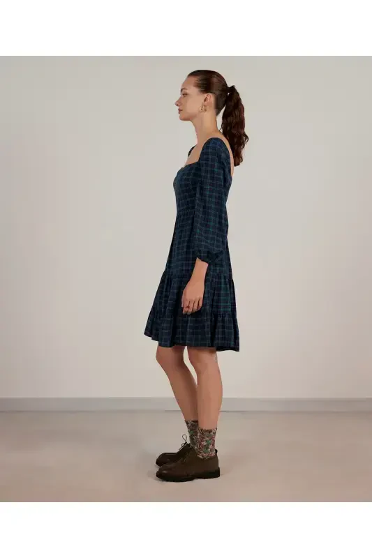 Платье с деталями из гипюра - 3