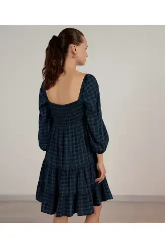 Платье с деталями из гипюра - 4