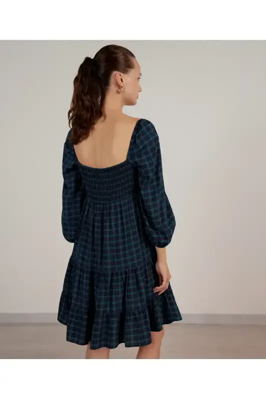 Платье с деталями из гипюра - 4