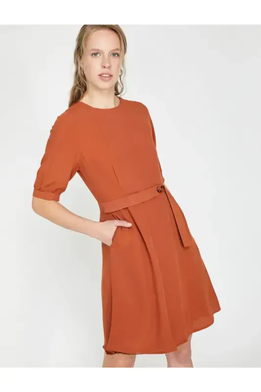 Платье с деталями в виде пуговиц - 3