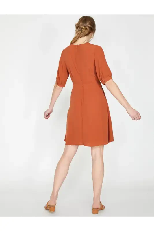 Платье с деталями в виде пуговиц - 5