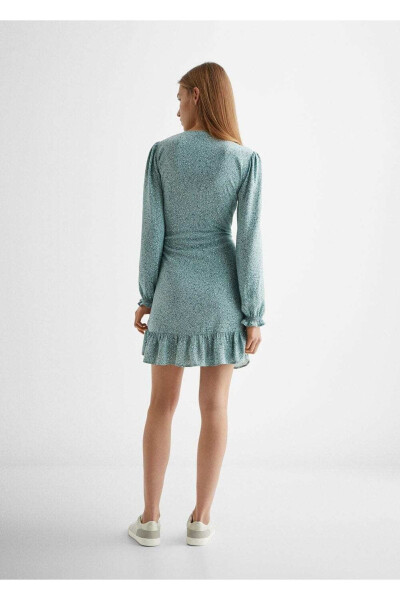 Платье с принтом под леопарда - 4