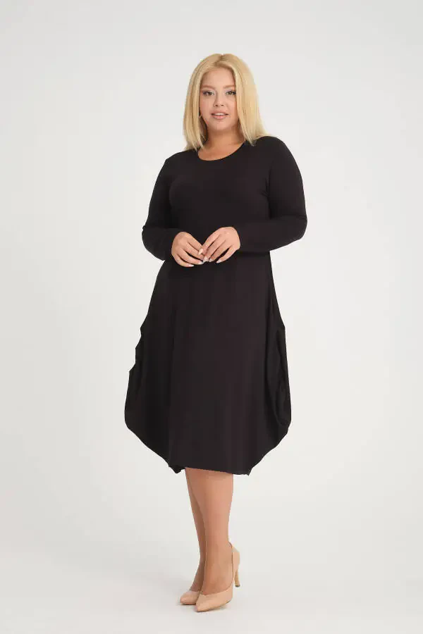 Платье-шаровары из вискозы больших размеров - 1