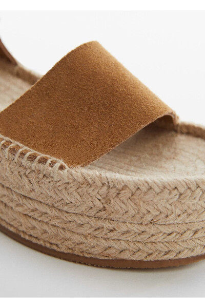 Platform Leather Sandals - 5