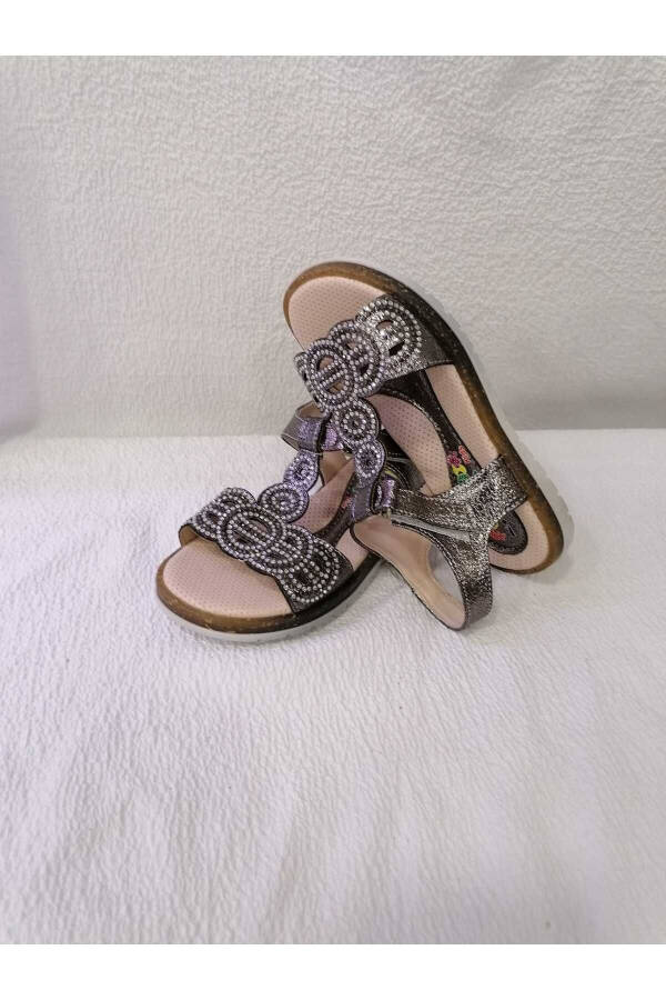 Platina toshli qiz bolalar sandal - 6