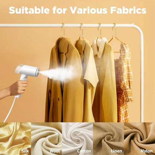 Plavogue Dual Voltage Travel Steamer for Clothes, 2 in 1 Portable Foldable Handheld Garment Steamer, 20s Heat-up, 1200W Powerful Steam for Home, Europe Travel - 7