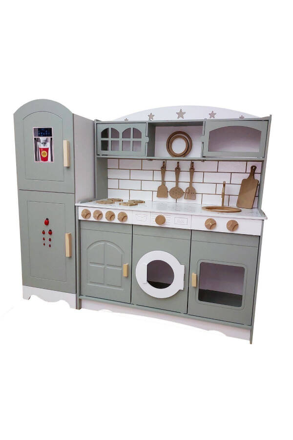 Play Kitchen with Refrigerator (LIME GREEN) - 10