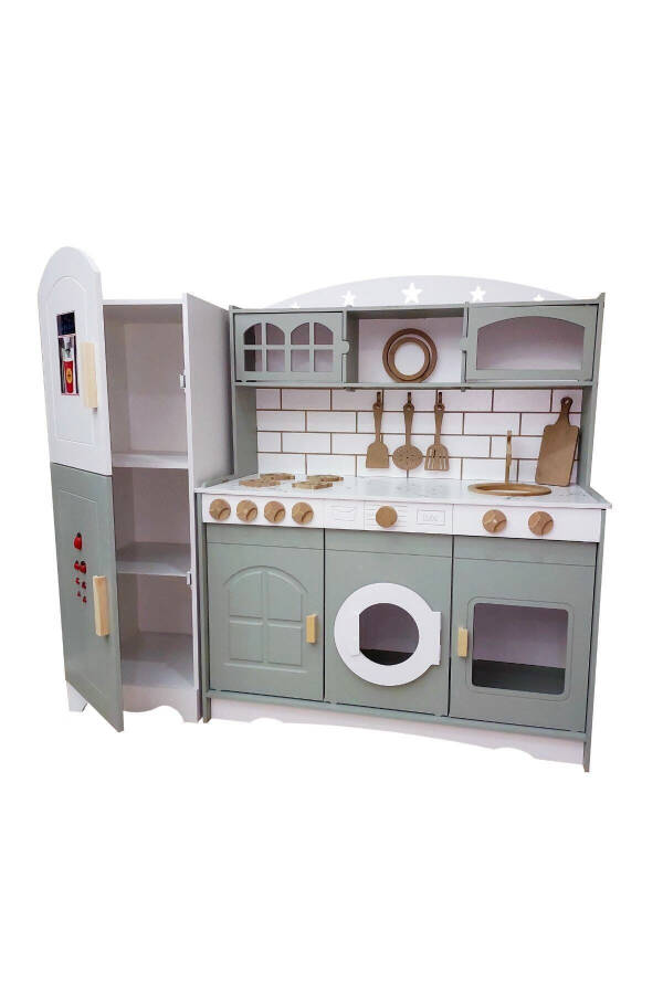 Play Kitchen with Refrigerator (LIME GREEN) - 11