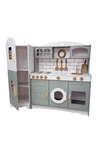 Play Kitchen with Refrigerator (LIME GREEN) - 3