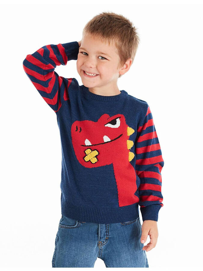 Playful Dino Boys Sweater - 11