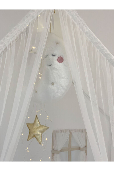 Playhouse with Curtains, White Montessori - 3