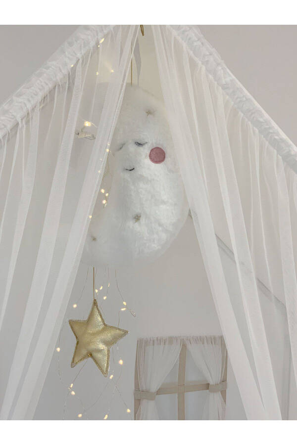 Playhouse with Curtains, White Montessori - 3