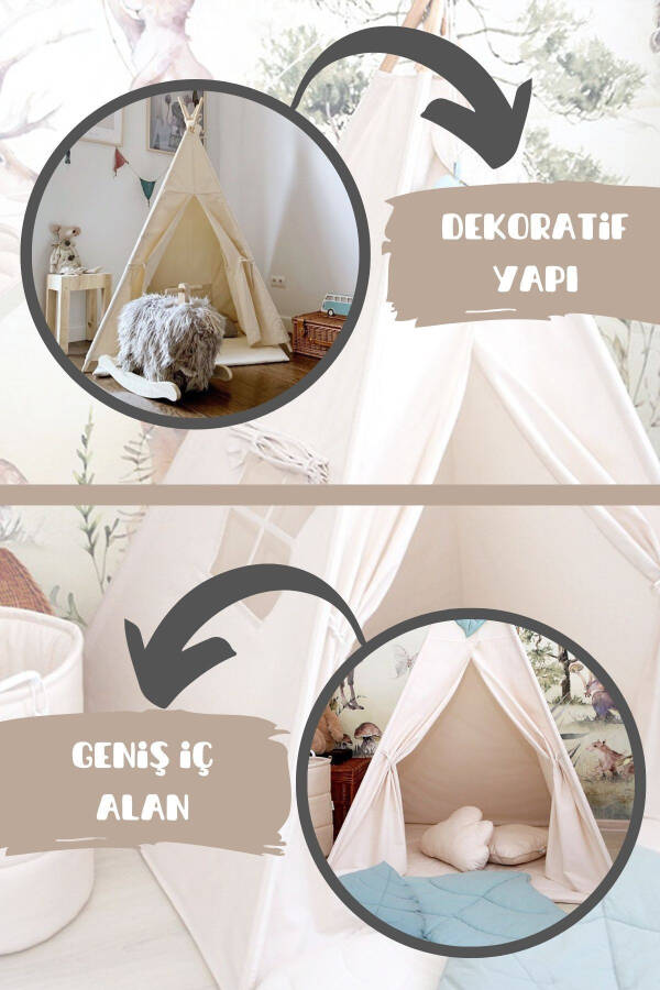 Playmate Indian Cotton Kids Play Tent - 3