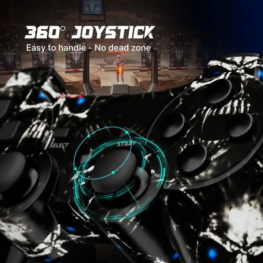 CHENGDAO 2-Pack Wireless Joysticks Video Game Controllers for P3/PC, Gift Set- - 2