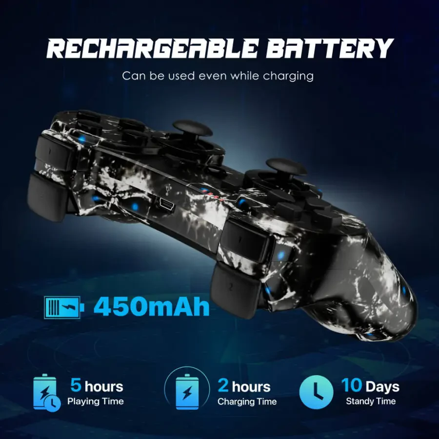 CHENGDAO 2-Pack Wireless Joysticks Video Game Controllers for P3/PC, Gift Set- - 4