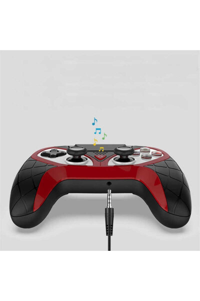 Playstation 4 Compatible Gamepad Joystick with Lighted Colored Function Keys, Built-in Headphones and Speaker - 3