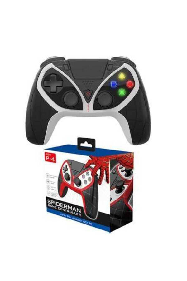 Playstation 4 Compatible Gamepad Joystick with Lighted Colored Function Keys, Built-in Headphones and Speaker - 4