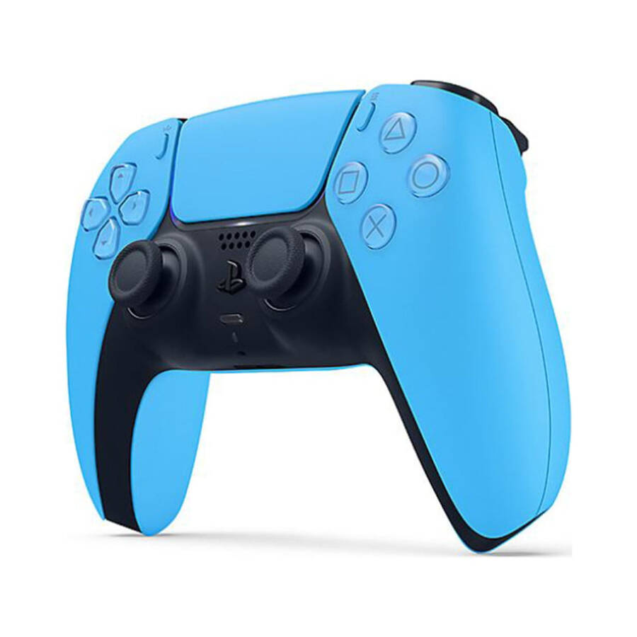 PlayStation 5 DualSense Wireless Controller (Starlight Blue) with 6Ave Cleaning Cloth - 10