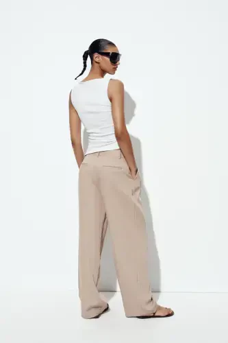 PLEATED ASYMMETRIC T-SHIRT-White - 5