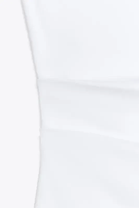 PLEATED ASYMMETRIC T-SHIRT-White - 8