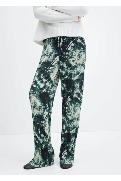 Pleated Batik Pants - 1