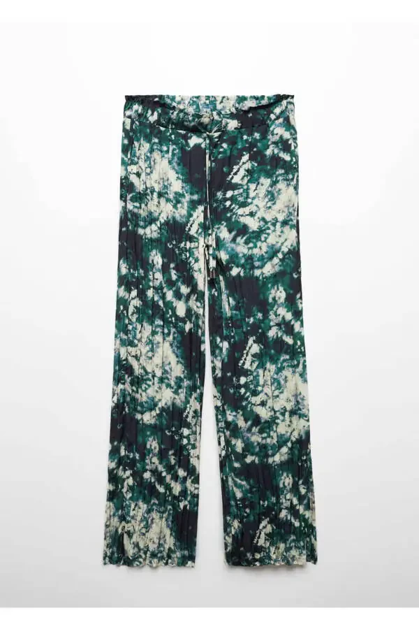 Pleated Batik Pants - 3
