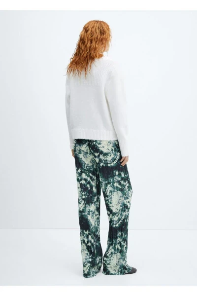 Pleated Batik Pants - 4