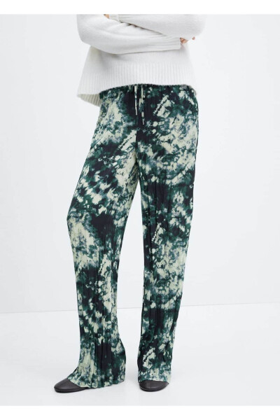 Pleated Batik Pants - MANGO WOMAN