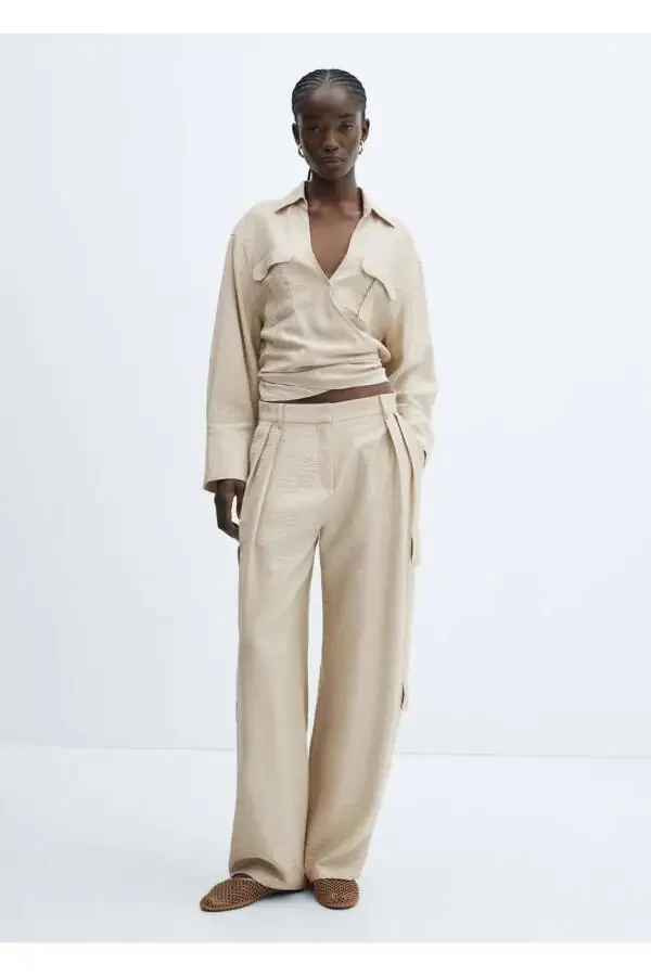 Pleated cargo pants - 2