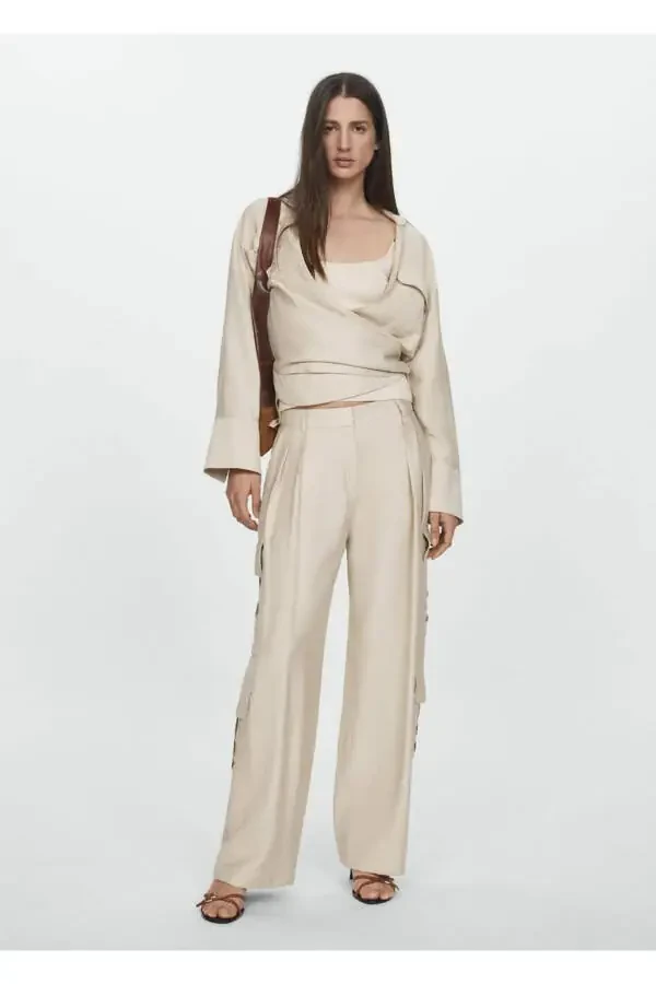 Pleated cargo pants - 5