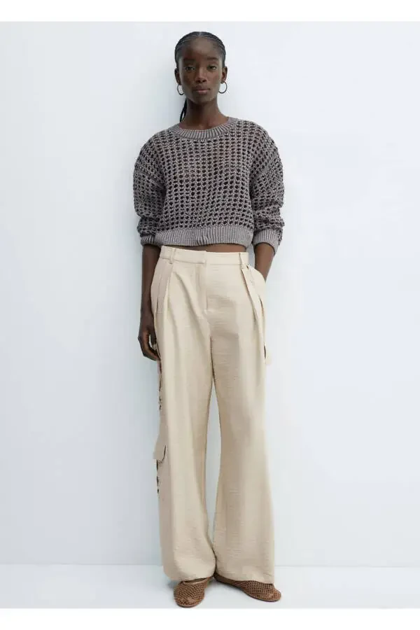 Pleated cargo pants - 7