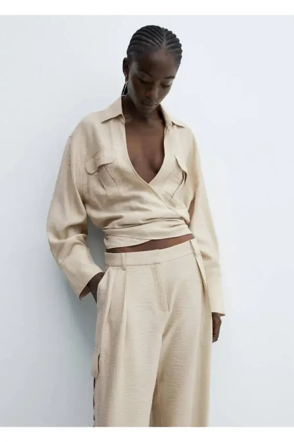 Pleated cargo pants - 8