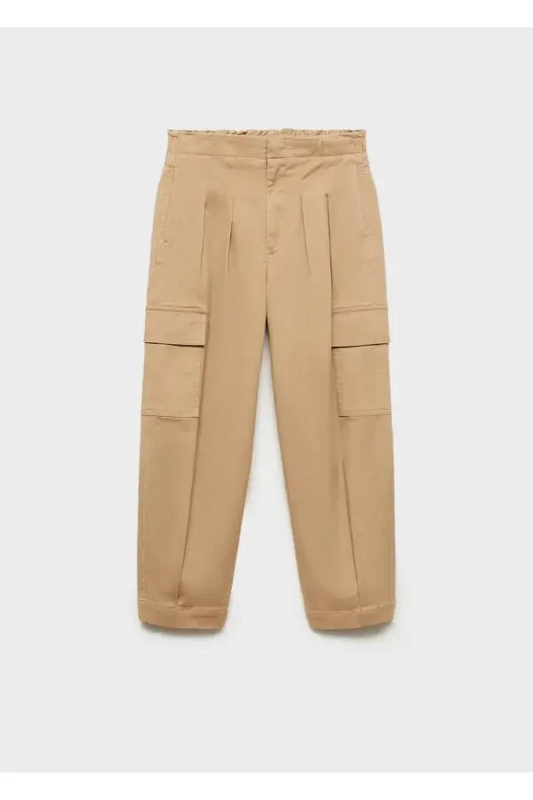 Pleated cargo pants - 1