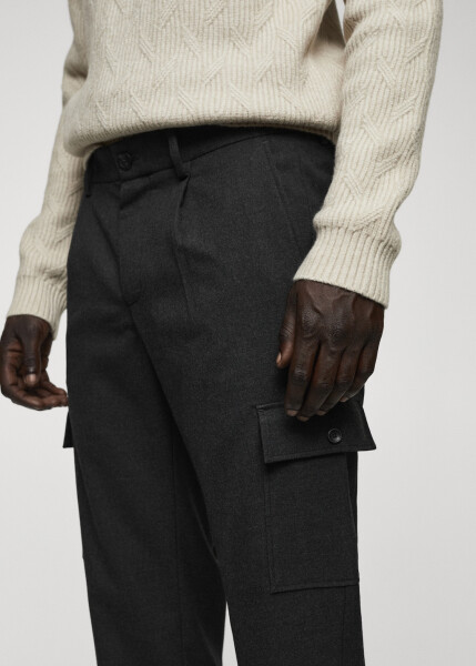 Pleated cargo pants - 3