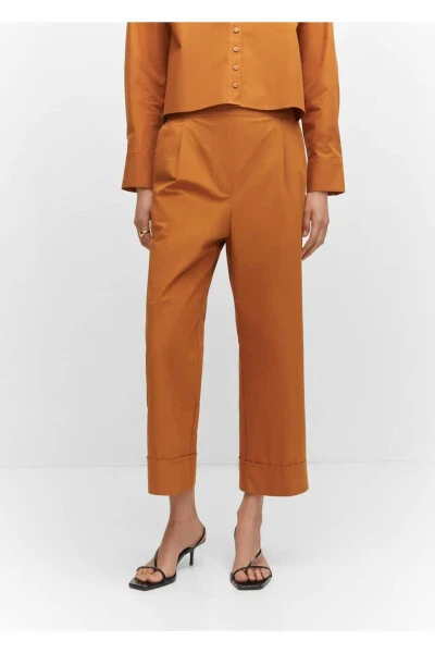 Pleated Culotte Pants - 1