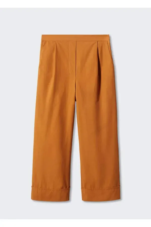 Pleated Culotte Pants - 3