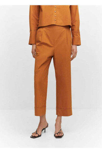 Pleated Culotte Pants - MANGO WOMAN