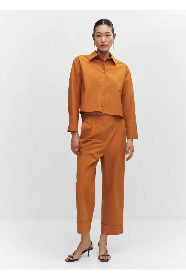Pleated Culotte Pants - 2