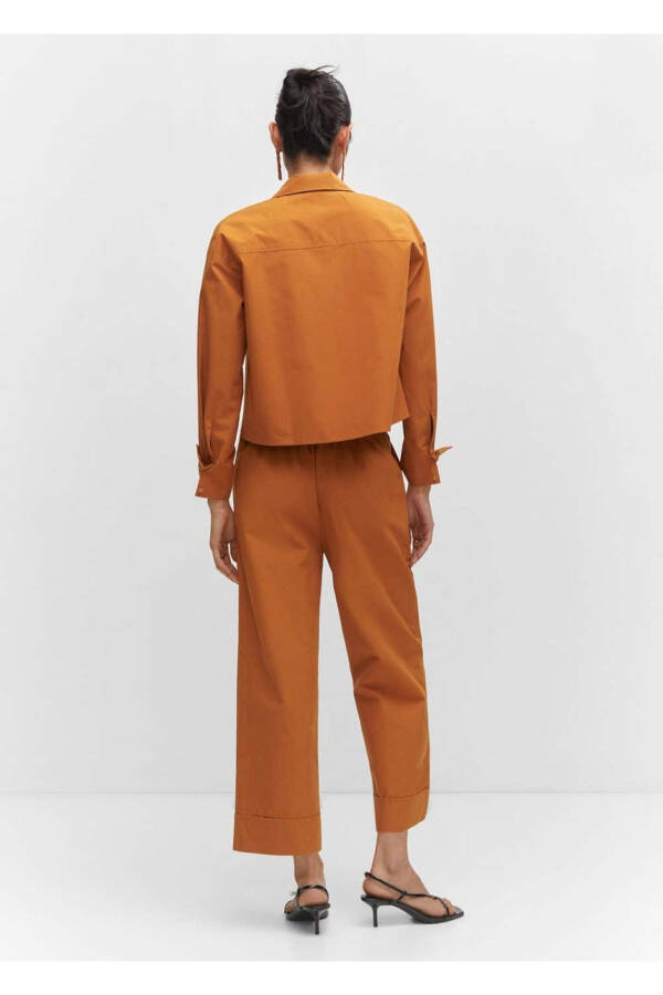Pleated Culotte Pants - 4