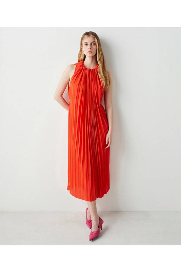 Pleated Dress - 4