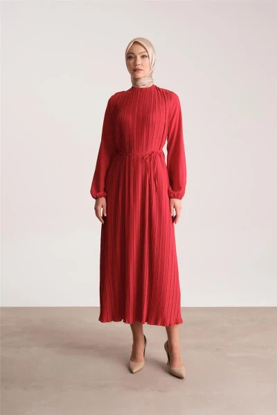 Pleated Dress 24yd9435 Red - ARMINE (1)