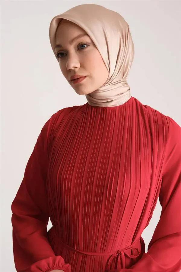 Pleated Dress 24yd9435 Red - 3