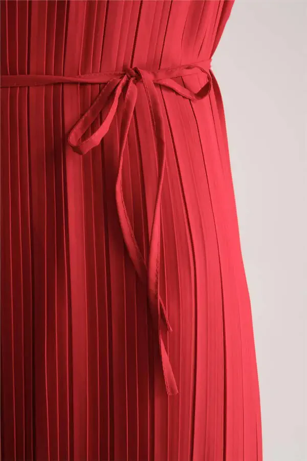 Pleated Dress 24yd9435 Red - 5