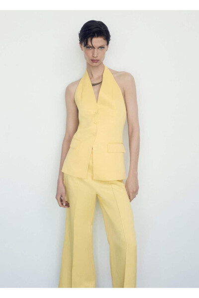 Pleated Flared Pants - 3